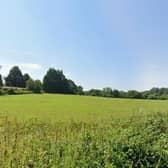 Part of the western section of the site seen from the road leading to Foxdown Construction. Photo: Google Street View
