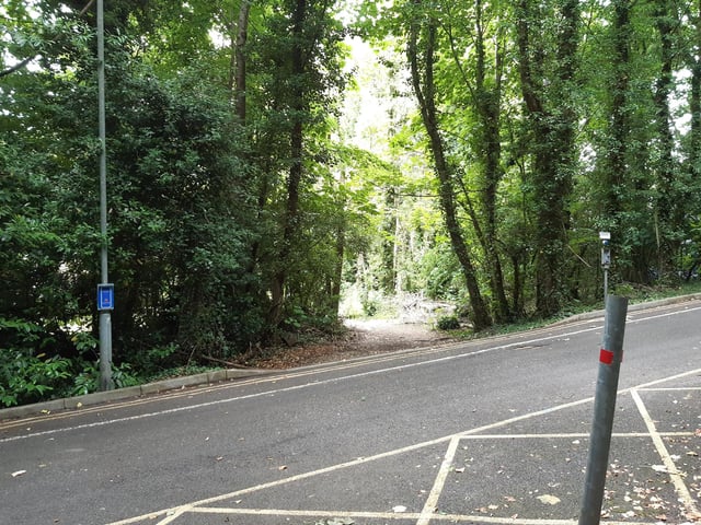 There is one piece of road to cross then carry straight on