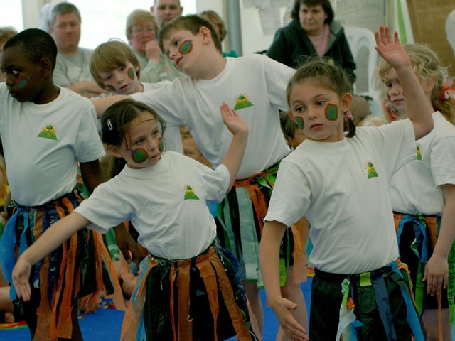 Holmbush Primary School performing at the schools music and dance show in 2009