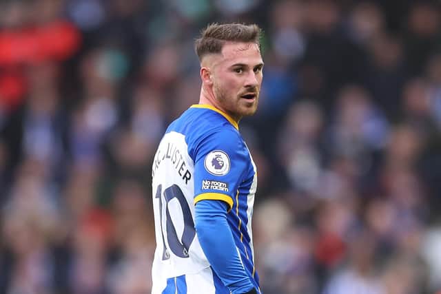 Alexis Mac Allister has revealed he sees his short-term future at Brighton & Hove Albion – but admitted he would like his next club ‘to be in the Premier League’. Picture by Warren Little/Getty Images