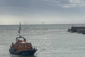 Shoreham RNLI lifeboats were called to a mayday incident on October 29.
