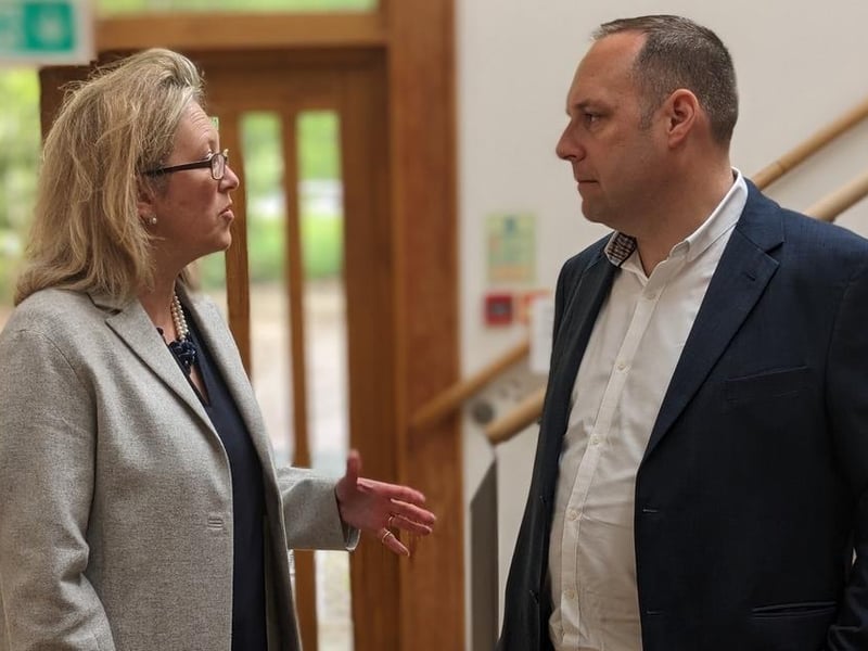 Duncan Ray with Hastings MP Sally-Ann Hart