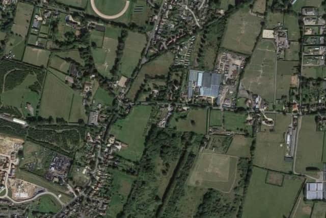 BN/68/22/PL: Land adjacent to Wayside, Eastergate Lane, Eastergate. Erection of 4 x 4 bedroom houses. This application is a Departure from the Development Plan and is in CIL Zone 3 and is CIL Liable as new dwellings. Photo: Google Maps.