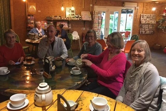 Hilary Winter and Ian Alexander led the Tasty Countryside Walk for St Barnabas House