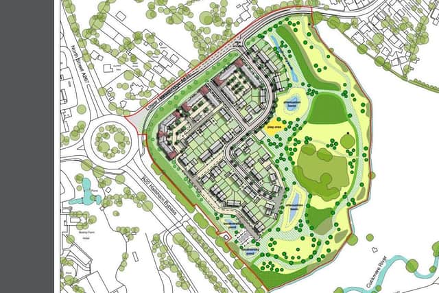 Residents object to 124 new homes coming to Hailsham (photo from WDC)