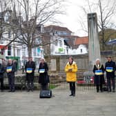 Silent Vigil for peace at the War Memorial in Horsham's Carfax