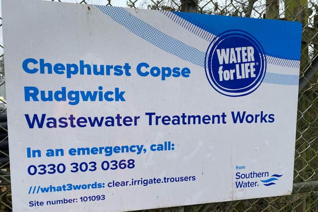 Southern Water says that works at the Rudgwick treatment plant will help improve water quality in West Sussex