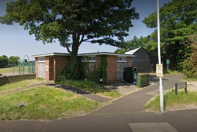 In Worthing, the toilets are closed at: Pond Lane (pictured); Durrington Cemetery; Findon Road; George V Avenue and Manor Sports Ground on Broadwater Road. Photo: Google Street View