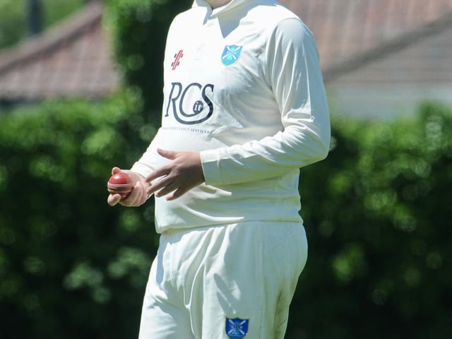 Action from Goring CC v Pagham CC in Division 3 West of the Sussex Cricket League