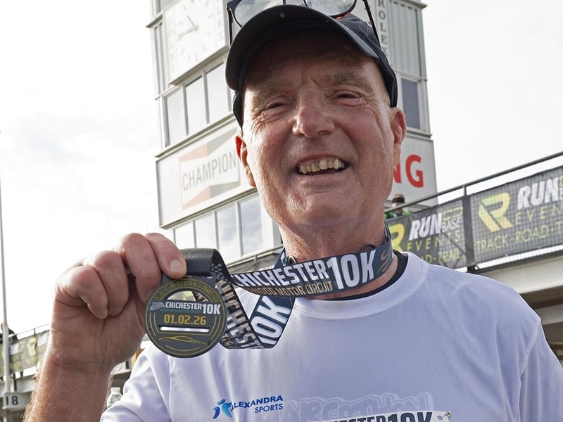Tony Gilmour, a veteran member of Chichester Runners & AC