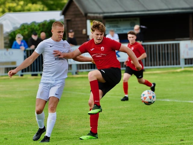 Action from Eastbourne United's 4-2 FA Vase win at Arundel FC