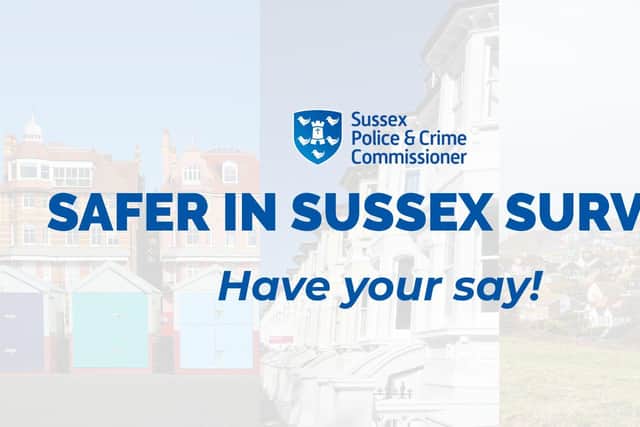 Have your say in Sussex Police & Crime Commissioner Katy Bourne’s survey