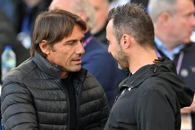 Brighton manager Roberto De Zerbi has been linked with the vacant Tottenham Hotspur job following the sacking of Antonio Conte.