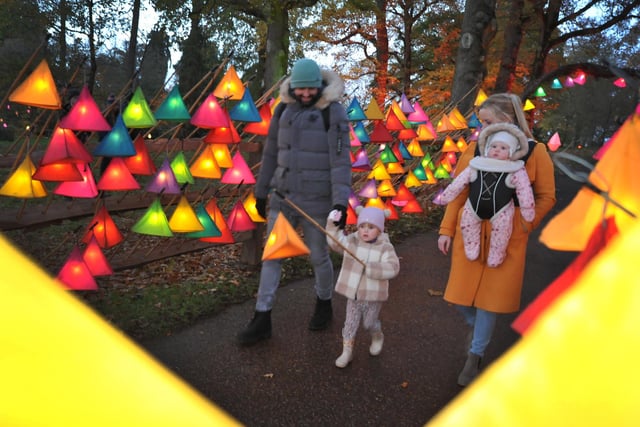 Glow Wild magical winter lantern trail at Wakehurst is one of the longest-running in the South East and this year features 11 brand new installations and over 1000 handmade lanterns across a new route through the spectacular gardens. Pic S Robards SR2211241