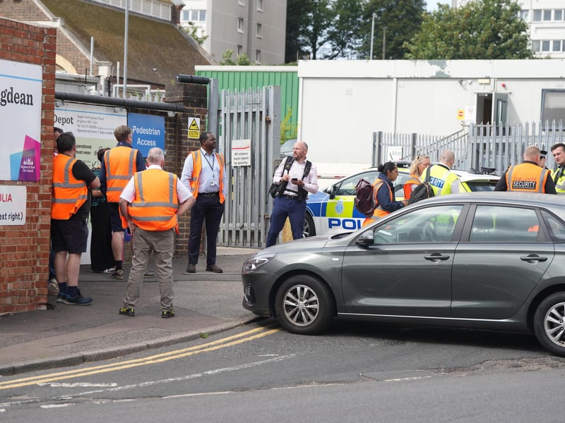 Police called to incident at bin depot in East Sussex