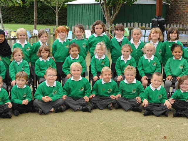 New pupils at Sheddingdean Community Primary School in 2010