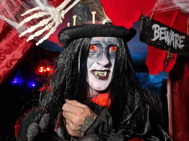 A family home in Sompting, West Sussex has been transformed into a haunted house for Halloween.