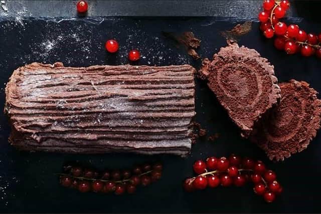 This yule log - on sale through Marks & Spencer - is manufactured by the Ashington-based bakery Baker & Baker and has won a top award