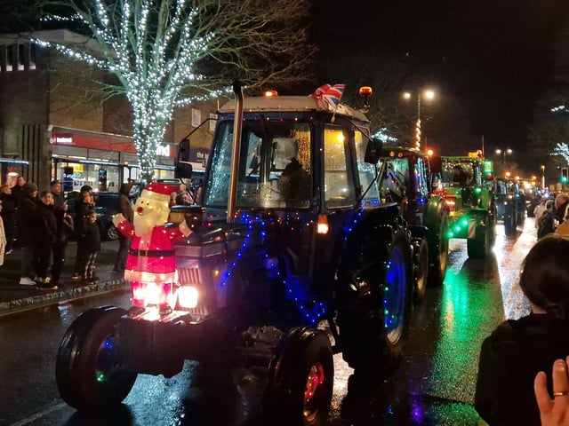 The Arundel Illuminated Tractor Run 2025 in Rustington, which it was visiting for the first time