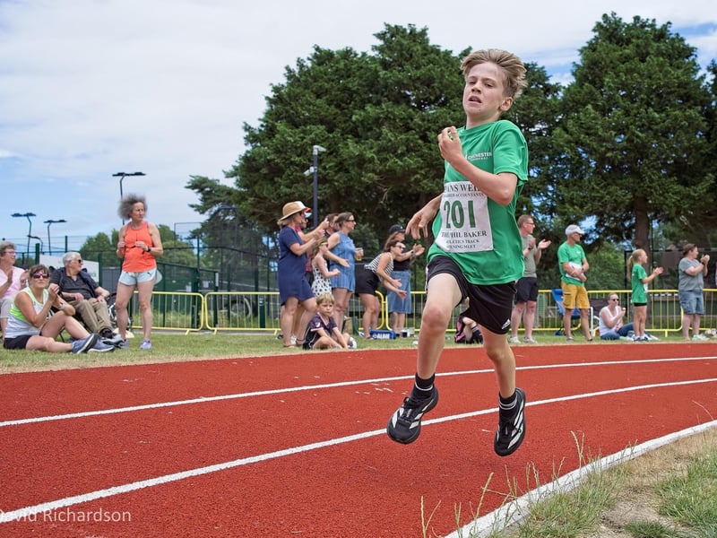 The opening of the Phil Baker Athletics Track at Chichester College