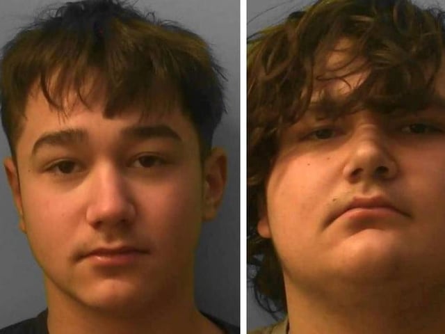 Three teenagers have been sentenced for their part in the assault that left a Worthing dad with catastrophic brain injuries. Alan Willson, 47, is still unable to talk following the assault at around 7:30pm on Easter Sunday 2021. The three teenagers who took part in the assault have now been sentenced and two of their identities revealed to the public for the first time following an application submitted by members of the media. The teenagers are aged 14, 16, and 18. On May 12, after a 14-day trial at Hove Crown Court, two boys, now aged 14 and 16, who previously could not be named for legal reasons, were found guilty of grievous bodily harm with intent by a unanimous jury. George Tilley (left), 14, and Archie Tilley (right), 16, were both classified as dangerous offenders and given extended 12-year sentences to include a maximum of nine years in custody and three years on licence at their sentencing hearing at the same court on June 30.