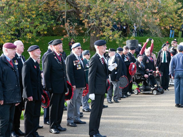 Hastings Remembrance service in Alexandra Park. Photo by Frank Copper