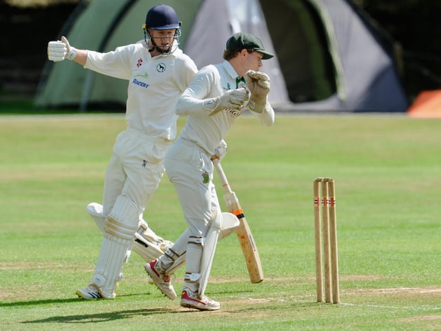 Action from Findon CC's Sussex League division two clash with Burgess Hill