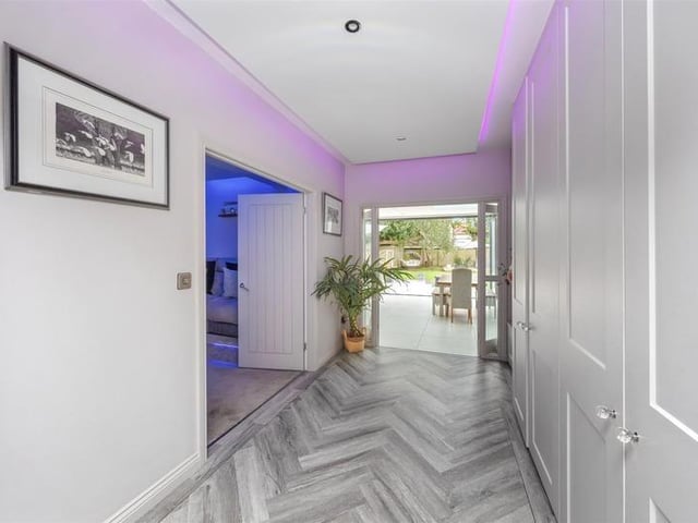 This detached property, which has been comprehensively-extended, has come on the market with Robert Luff & Co priced at £1.2million
