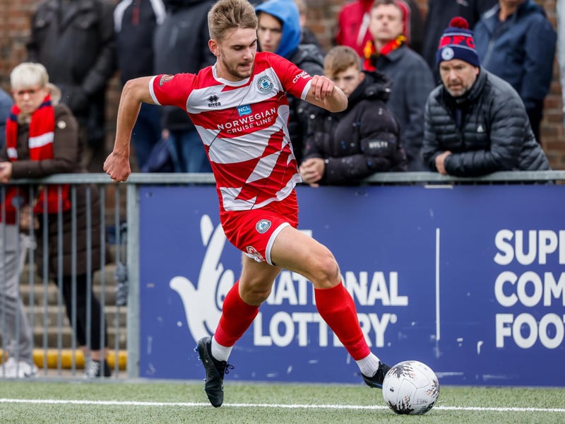 Action from Eastbourne Borough v Slough in National League South