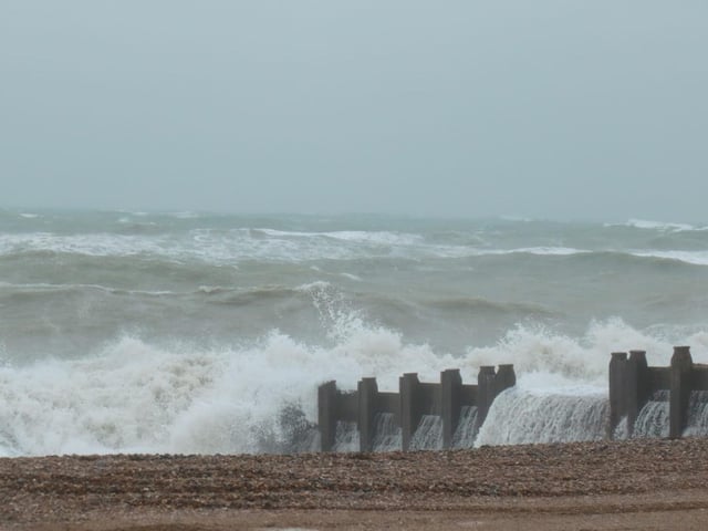Storm Austen strikes Eastbourne Coast