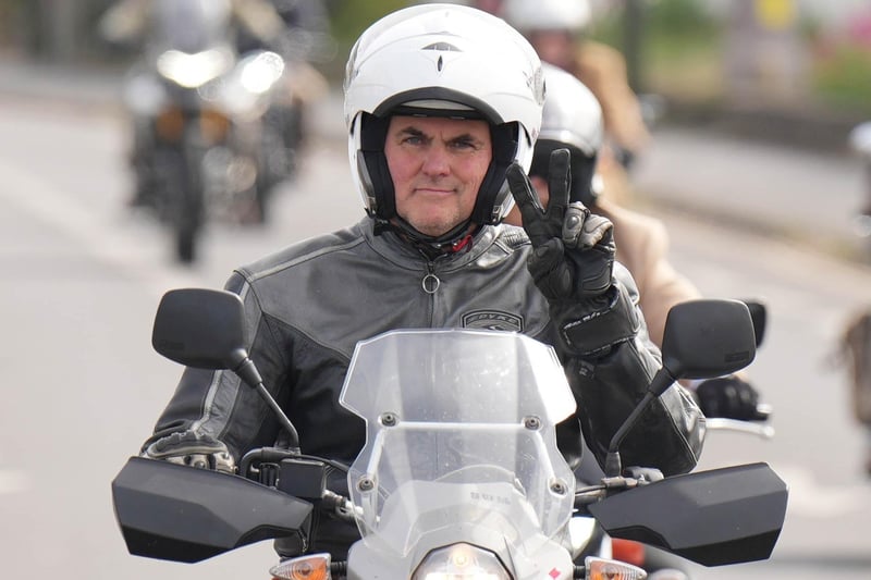 Classic motorcycles ride into Chichester for charity event - In pictures