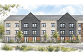 Changes to approved drawings for the Kilnwood Vale Neighbourhood Centre, in Faygate, are being sought through a planning application. (Drawing: TDC Architects)
