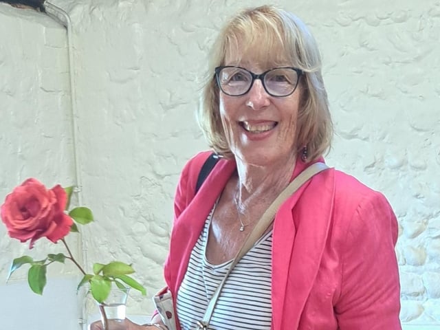 Susan Young won the most fragrant rose, judged by public vote