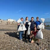 The 'Black Samphire' core crew on their beach clean-up (East Wittering)