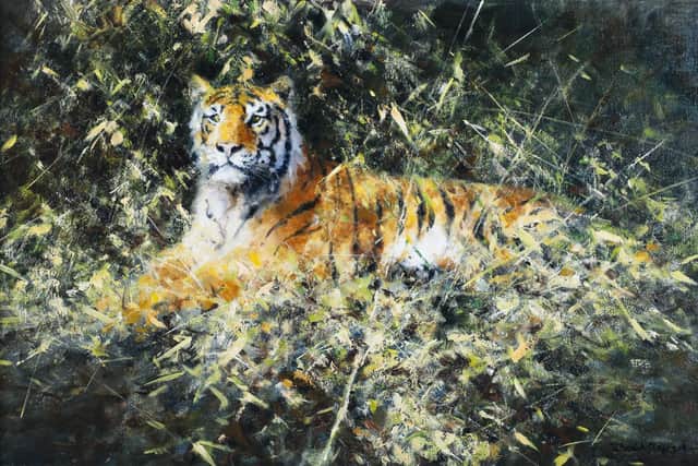 David Shepherd’s Siberian Tiger painted in 2000.