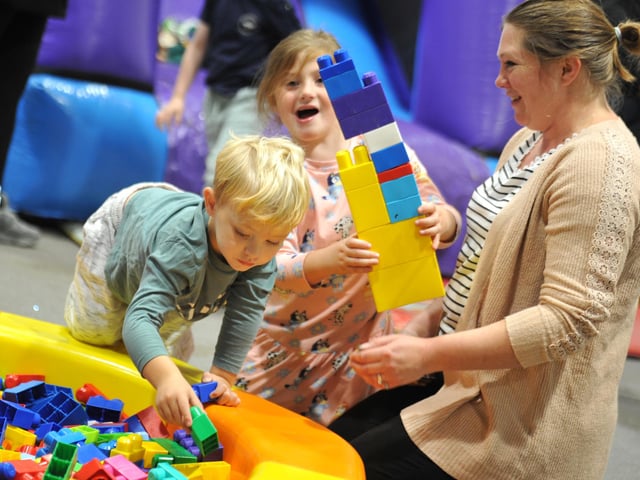 Families of children with SEND (special education needs and disabilities) took part in the half term Family Fun Sessions at The King’s Church pn Monday 26th November. HR26102601 Pic Hollie Robards/Iconic Media Group