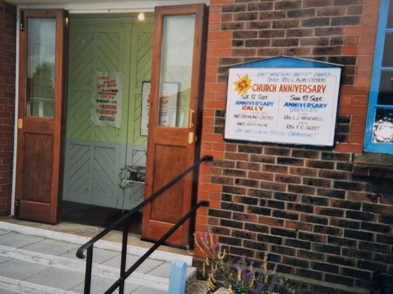 East Worthing Baptist Church in September 1998, celebrating the 52nd anniversary