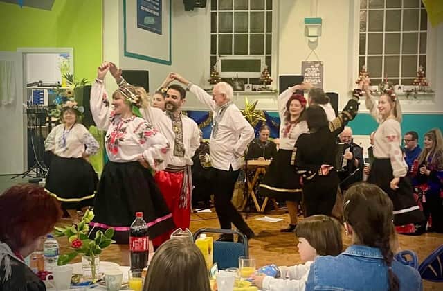The Ukrainian community in Adur celebrated Christmas and the new year together at Shoreham Baptist Church on January 5