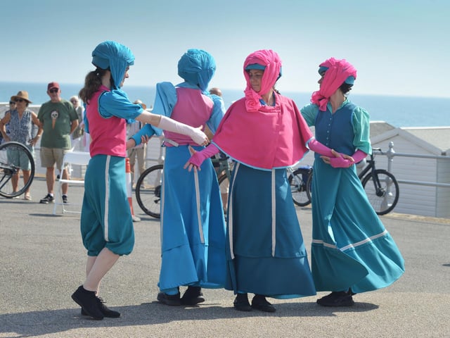 Sussex Blazing Saddles perform in Bexhill on Sunday September 10 2023.