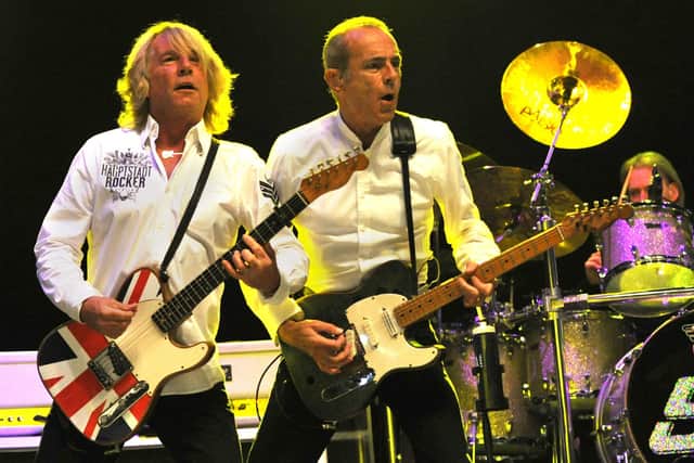 Status Quo in concert at Alnwick Pastures on Saturday, August 20, 2011.