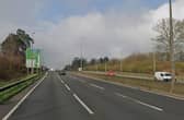 The A23 at Handcross is partially blocked. Photo: Google Street View