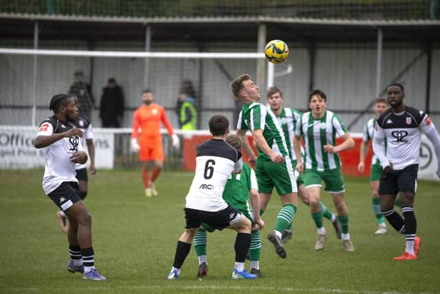 Chichester City in action at Faversham | Picture: Neil Holmes