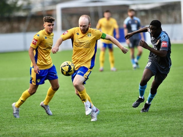 Action and goal celebration's from Lancing's win over Three Bridges