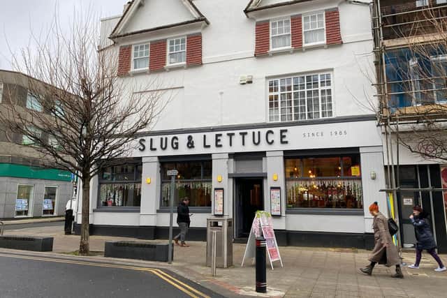 At this stage, it is unclear which restaurants will close but the news throws the future of two restaurants in Sussex into doubt – Slug and Lettuce in Chapel Road, Worthing (pictured) and Be At One in Castle Square, Brighton.