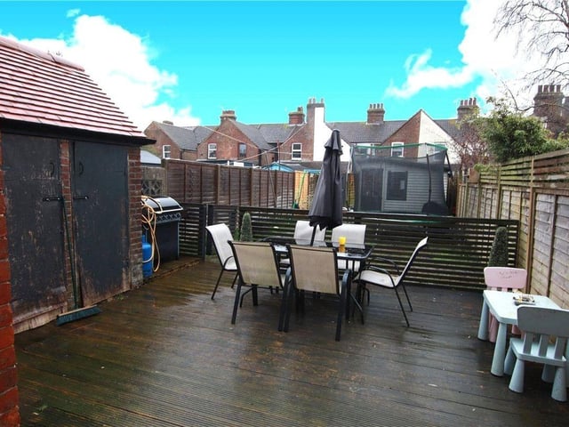 Located close to the railway station and town centre, this property has spacious accommodation over three floors and a large back garden.