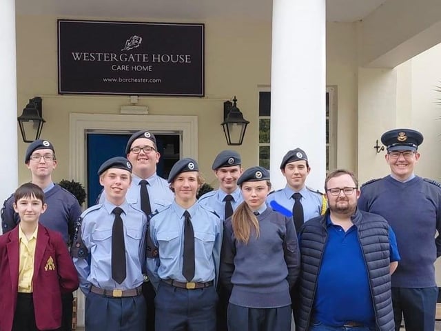 Residents at Westergate House care home, Fontwell, welcomed cadets from Bognor Regis and Chichester Air Training Corps for a special visit.