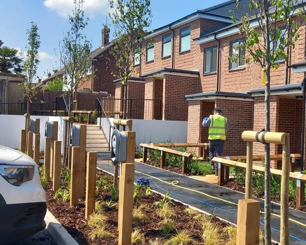 Five new ‘sustainable homes’ have been built by Adur District Council in Shoreham.