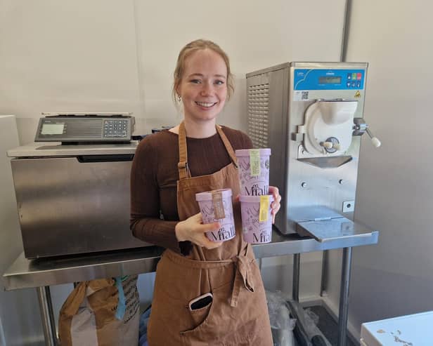 Hannah Miall runs Miall's artisan ice cream and sorbet company from East Sussex