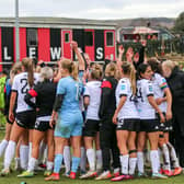 Lewes Women had a day to savour against Manchester United Women | Picture: James Boyes