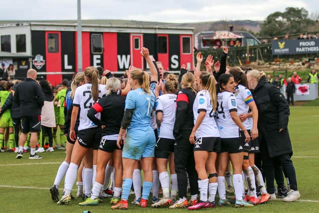Lewes Women had a day to savour against Manchester United Women | Picture: James Boyes